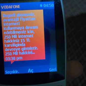 Vodafone Cebinize Uyan İnternet İptal