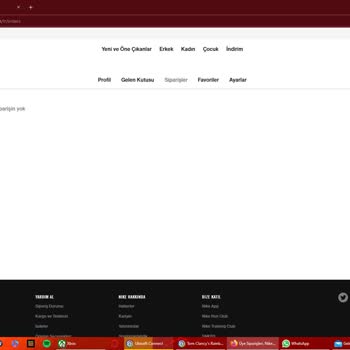 Nike.com.tr Siparişim Sitede Gözükmüyor