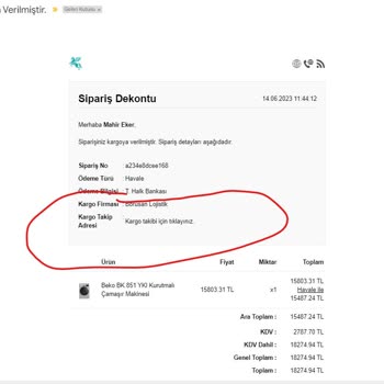 Azmcinar.com Online Siparişi Göndermediler