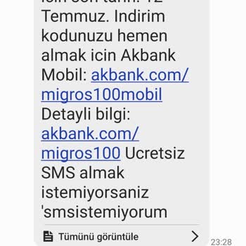Akbank'a Özel Migros Sanal Market Kampanya Kodu Çalışmıyor