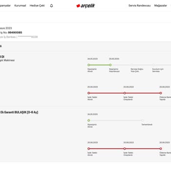 Arçelik Bulaşık Makine Ödememi 1 Ay Tuttu, Habersiz Satış İptal Etmiş