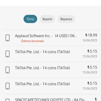 TikTok Bilgim Dışında Ödeme Yapılması
