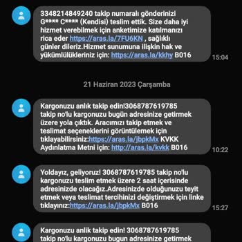 Aras Kargo Sorumsuzluğu Geç Gelen Sipariş