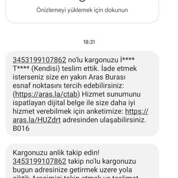 Aras Kargo'nun "kargonuz Teslim Edildi" Saçmalığı