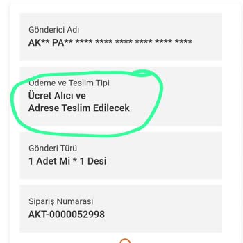 Aktarmarka.com Kargo Ücreti Ödenmesine Rağmen Alıcıdan Kargo Olarak Geldi
