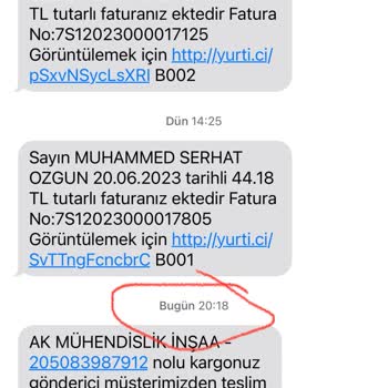 Yurtiçi Kargo Haberim Olmadan Kargo Gönderilmiş.