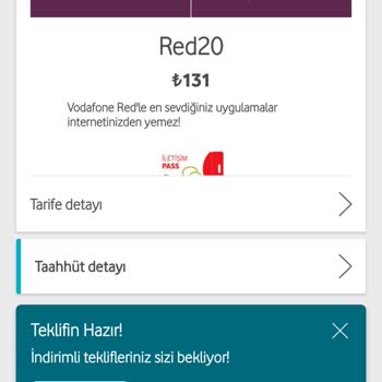 Vodafone Red20 Tarifesinde Yapılan Fiyat Artırımı