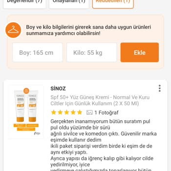 Trendyol Sinoz Güneş Kremi Yüzümü Mahvetti