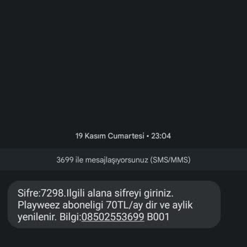 Bilgim Ve İsteğim Dışında Playweez Aboneliği