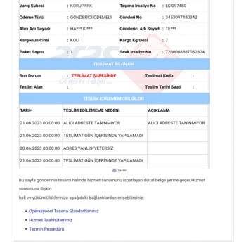 Aras Kargo İki Gündür Dağıtımda Diye Mesaj Geliyor Kargomu Getirmiyor