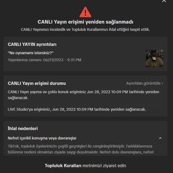 TikTok Durduk Yere Nefret Suçundan Engellenmek!