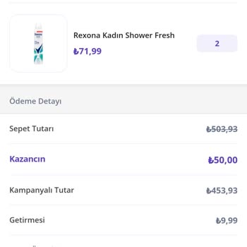 Getir'den Aldığım Deodorant Siparişinde Aldatıldım