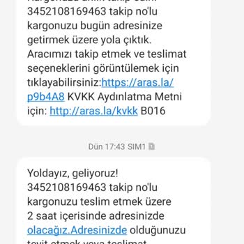 Aras Kargo Yalova Çiçekçiler Şubesi...