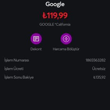 Papara Google Üzerinden Kartımdan İzinsiz Para Çekildi
