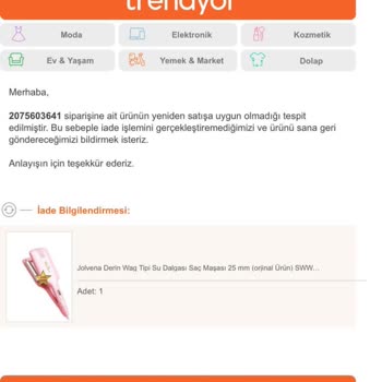 Trendyol Wag Maşa İade