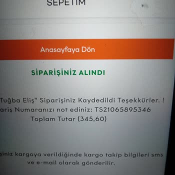 Tofisa Sipariş İptali İstiyorum
