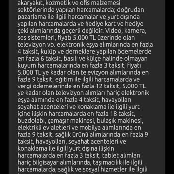 Yapı Kredi Bankası Platinum Kartımın Taksitlendirme Özelliği Kaldırıldı