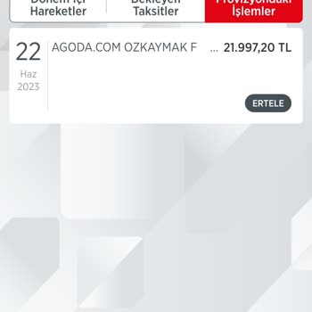 Agoda.com İznim Dışında Para Çekti