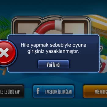 101 Okey Plus Oyuna Giriş Engeli