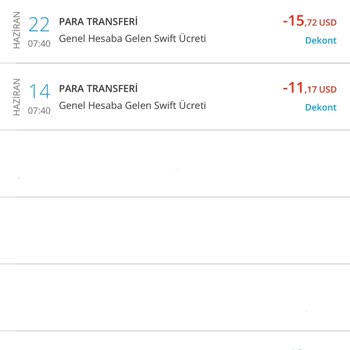 Denizbank 945₺ Genel Hesaba Gelen SWİFT Ücreti Kesiyor