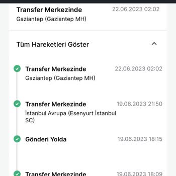 Trendyol Teslimatı Gecikmesi Ve Sipariş Başka Bölgeye Transferi