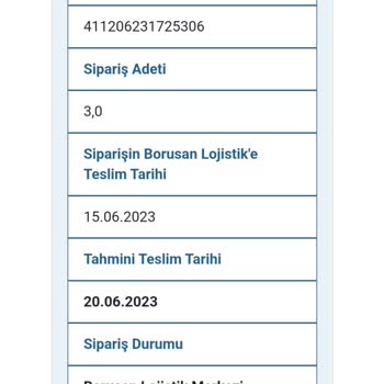 Borusan Lojistik Teslim Edilmeyen Ürün