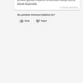 Trendyol Editörün Seçimleri Satıcısına Yapılan İade Talebi