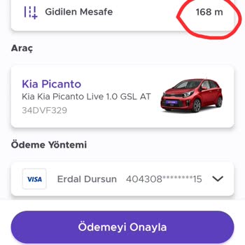 Getir Rent Car Getir Araç İlk Kullanım Kampanyası Adı Altında Müşteriyi Mağdur Etmesi