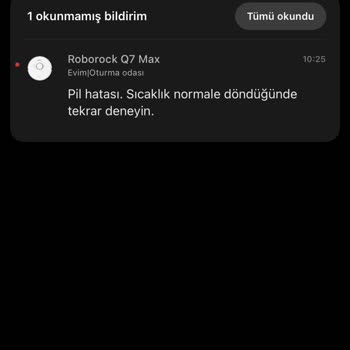 Q7 Max Roborock Pil Hatası
