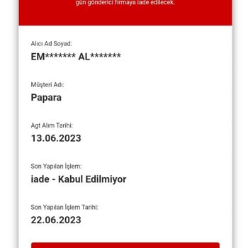 Papara Ve AGT Kargo Mağduriyeti