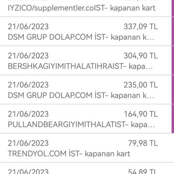 Pull And Bear'dan Bilgim Dışında Yapılan Alışveriş