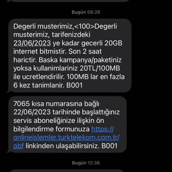 Türk Telekom Mobil Hat İbaresiz Yanıltma