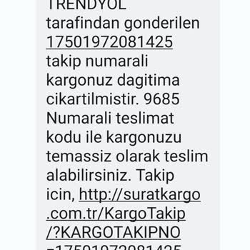 Sürat Kargo Firması Kargo Teslim Edilmedi