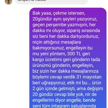 Alamodcom (Instagram) Aman Dikkat, Bahsedilen Ürün Gelmiyor.
