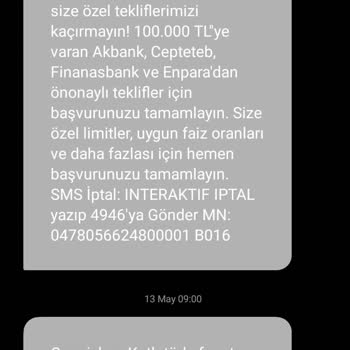 İnteraktif Kredi Paramı Aldı Ve Gereğini Yapmadı