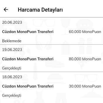 Mono App Mono Puanlar Nakide Çevrilmedi