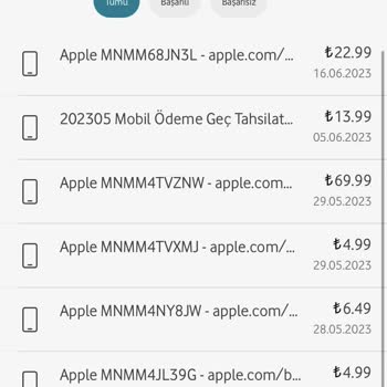 Apple İTunes Aboneliğim Yokken Mobil Ödememden 255 Tl Çekilmiş