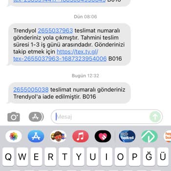 Trendyol Express Kargo Yoldayken İade Edilmiş Olması