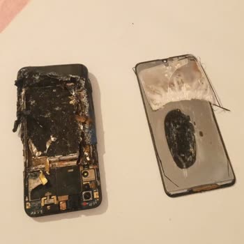 Vestel Venüs E5 Markalı Telefon Kendi Kendine Patlayıp Alev Aldı!