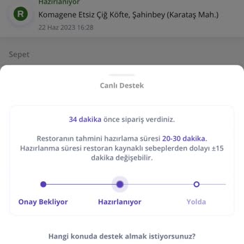 Getir Yemek İlgisizliği
