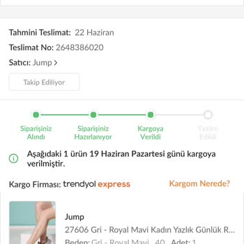 Trendyol Express Ürün Teslim Edilmemesi