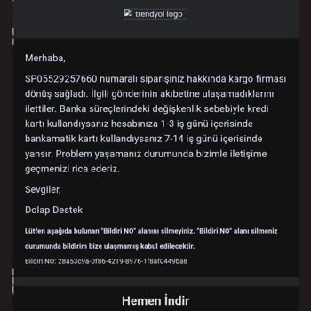 Trendyol Express Kargo Ürün Kayıp