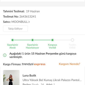 Trendyol Sipariş Teslim Edilmedi Ve Ücret İadesi Yapmıyor
