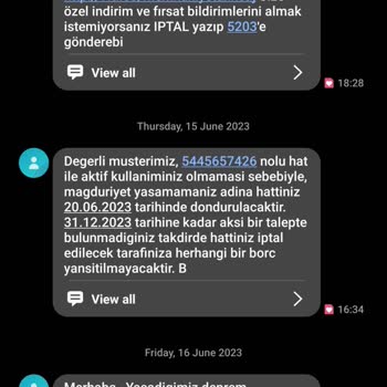 Vodafone Onay Olmadan Hat Kapatma, Açtırmak İçin Ücret Talep Etme.