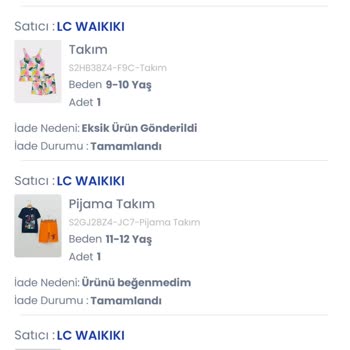 LCW Takımı Bozuk Gönderdiği Ürünleri İade Almıyor