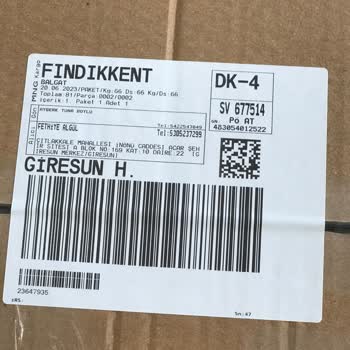 MNG Kargo Aynı Takip Numaralı İki Kargomdan Birini Kayıp Etti