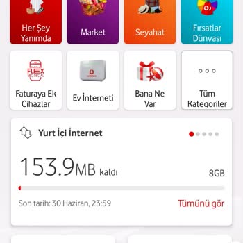 Vodafone Yanımda Uygulaması Yanlış Gösteriyor.