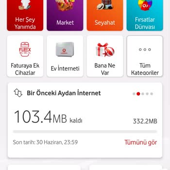 Vodafone Yanımda Uygulaması Yanlış Gösteriyor.