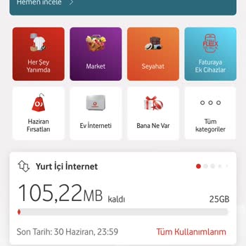 Vodafone İnternet Kullanımlarım Bitmediği Halde Paket Yüklemesi