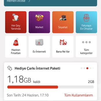 Vodafone İnternet Kullanımlarım Bitmediği Halde Paket Yüklemesi